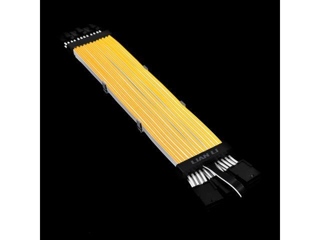 Graphics Card 6+2Pin 8Pin Male to Male Adapter Power Cable for Great Wall Dragon Module Power Supply with Net Cover,Black,about 58cm