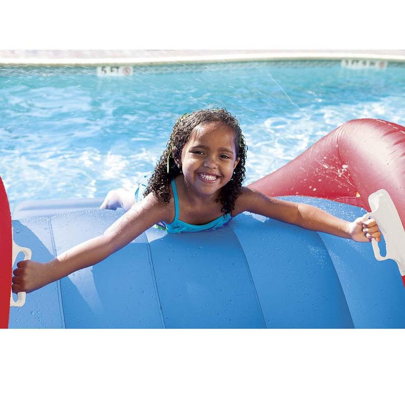 H2OGO! 53346E Mount Splashmore Kids Inflatable Backyard Water Slide Splash Mega Park Toy with Climbing Wall, Slide, Splash Zone, and Spray Blaster