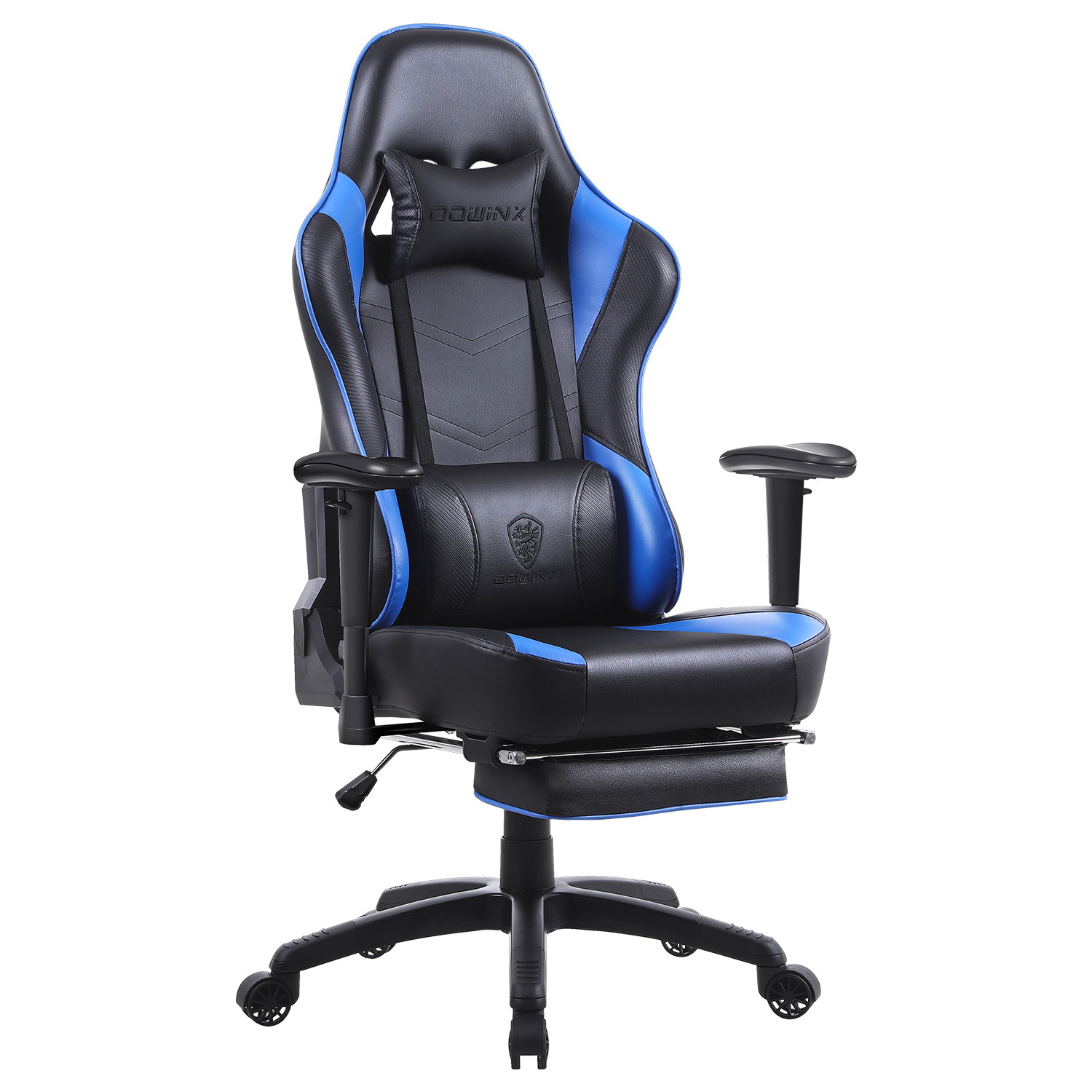 Gaming Chair, Racing Style Computer Desk Chair Padded Armrests Ergonomic Lumbar Support Adjustable Height