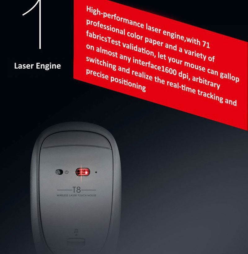 Funtech USB Wireless Laser Touch Mouse Durable Computer Mouse Souris sans fil Silent Gestures Magic Gaming Mouse raton inalambrico