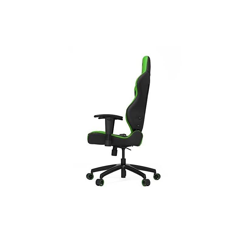 Gaming Chair Racing Seat, S-Line Slim SL2000 BIFMA Cert, Black/Green