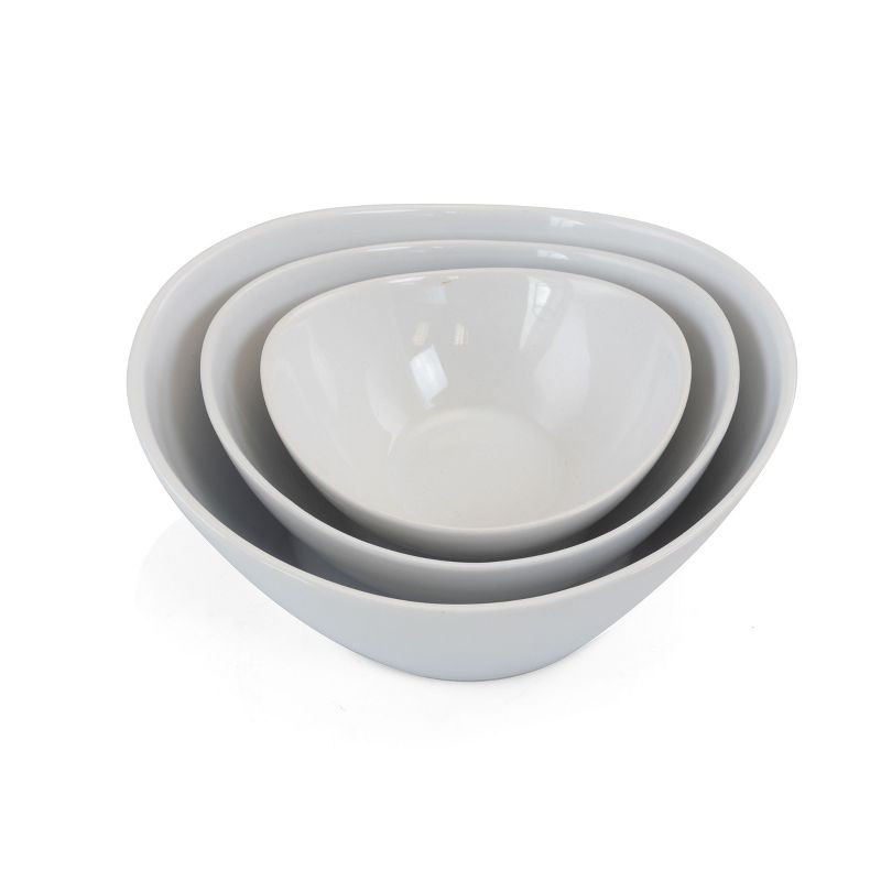 Gibson 3 Tiered Oval Chip And Dip Set With Metal Rack 