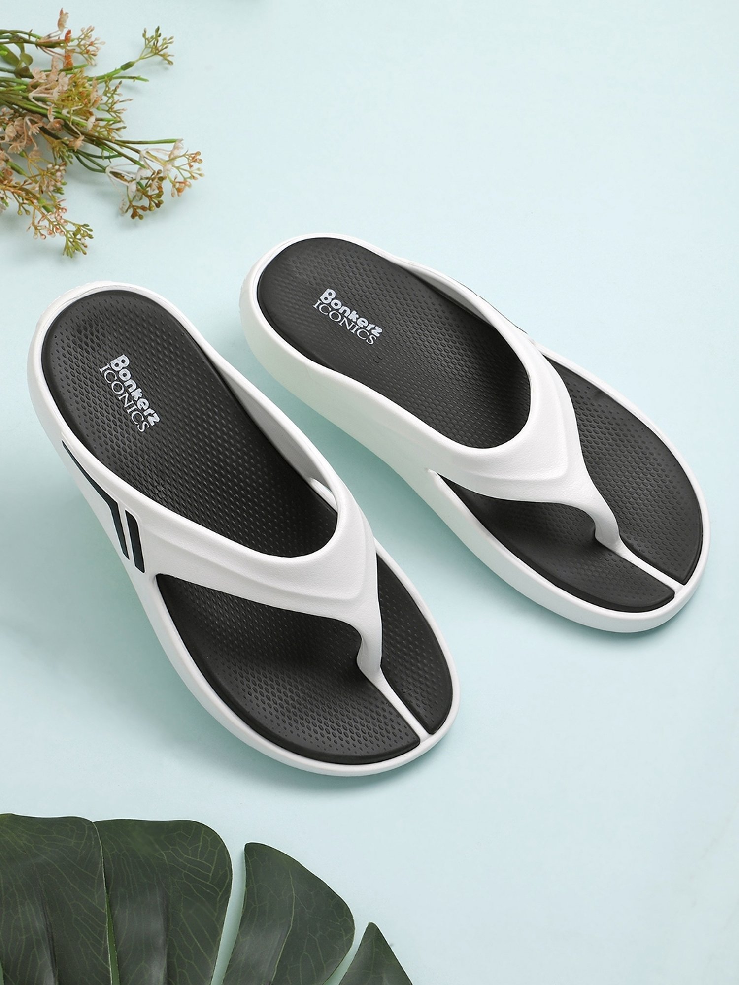 Iconics Women's Off White Flip Flops