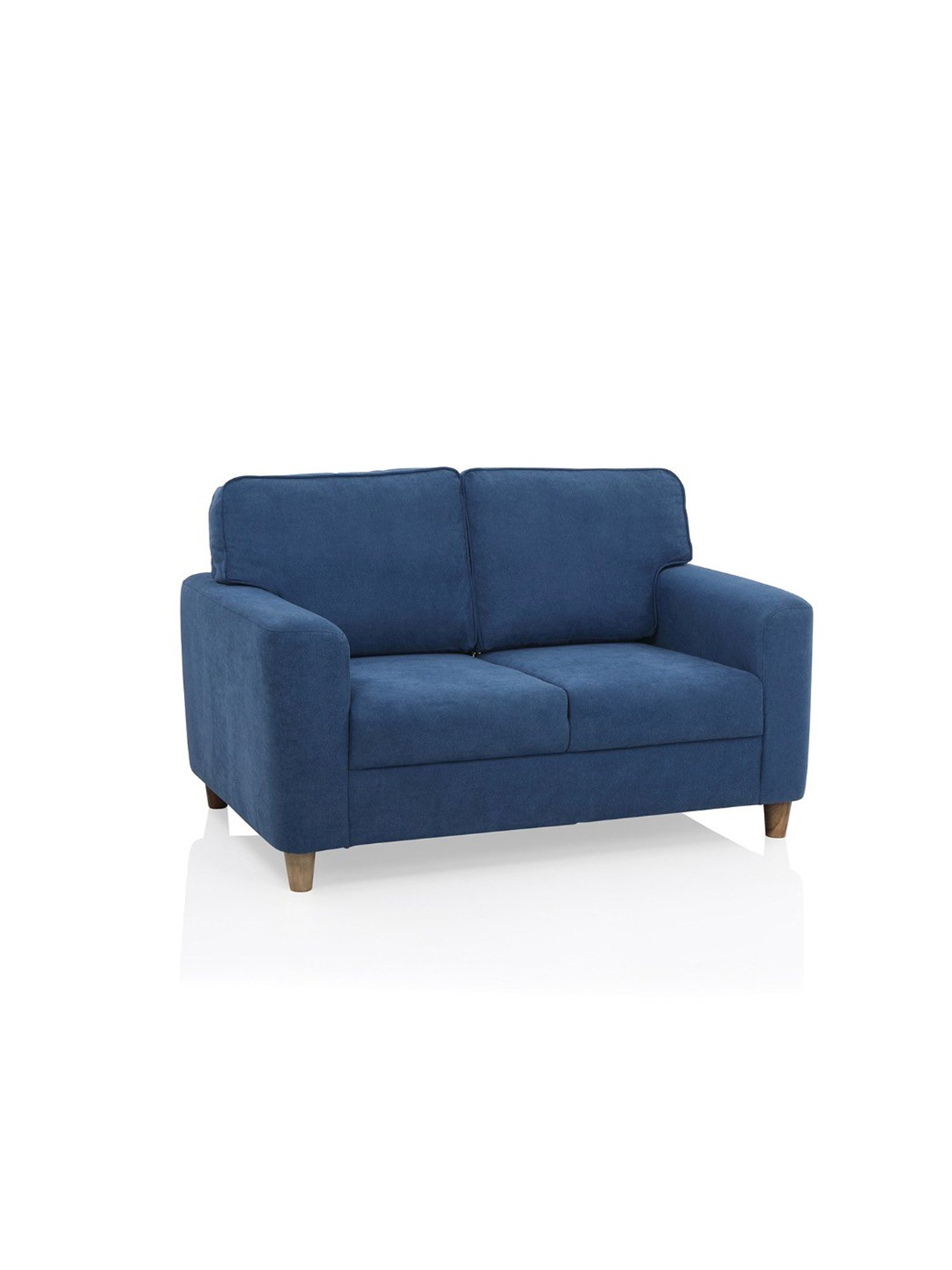 Durian Berry Black Premium Leatherette 2 Seater Sofa