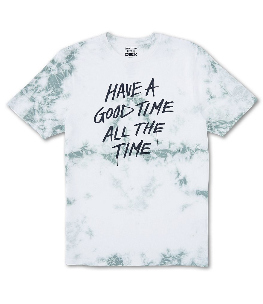 Volcom OBX Netflix Outer Banks Have A Good Time Tie-Dye Short-Sleeve Graphic T-Shirt