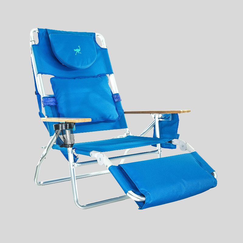 3-In-1 Lounge Beach Chair Blue - Ostrich