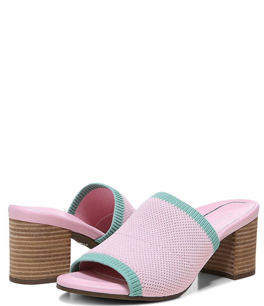 Vionic Fleur Knit Block Heel Mules