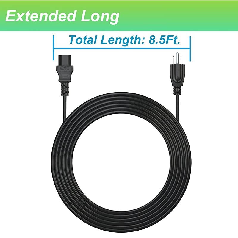 Samsung 32 Class J5205 J5003 22 H5000 Full LED Smart HDTV Monitor TV Adapter Charger Power Cord Supply 19V AC DC 85Ft