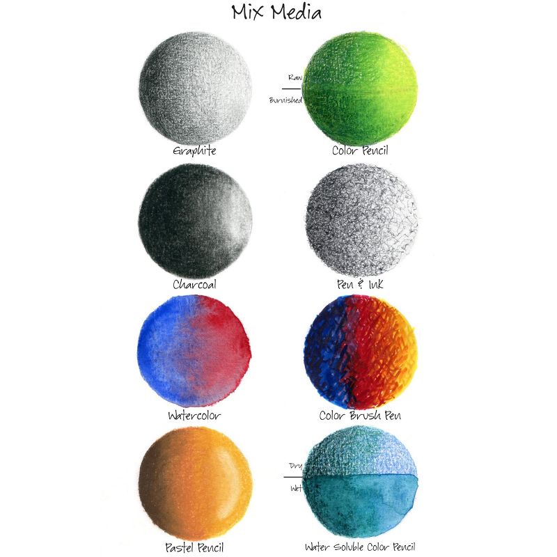 Canson Mix Media Pad 9"X12"-30 Sheets