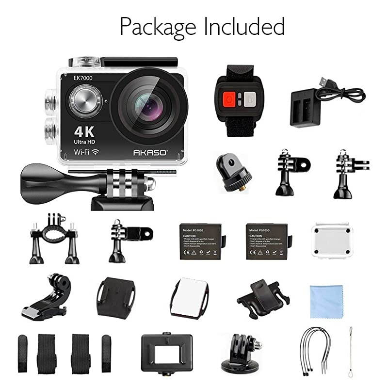 EK7000 4K WiFi Sports Action Camera Ultra HD Waterproof DV Camcorder 12MP 170 Degree Wide Angle