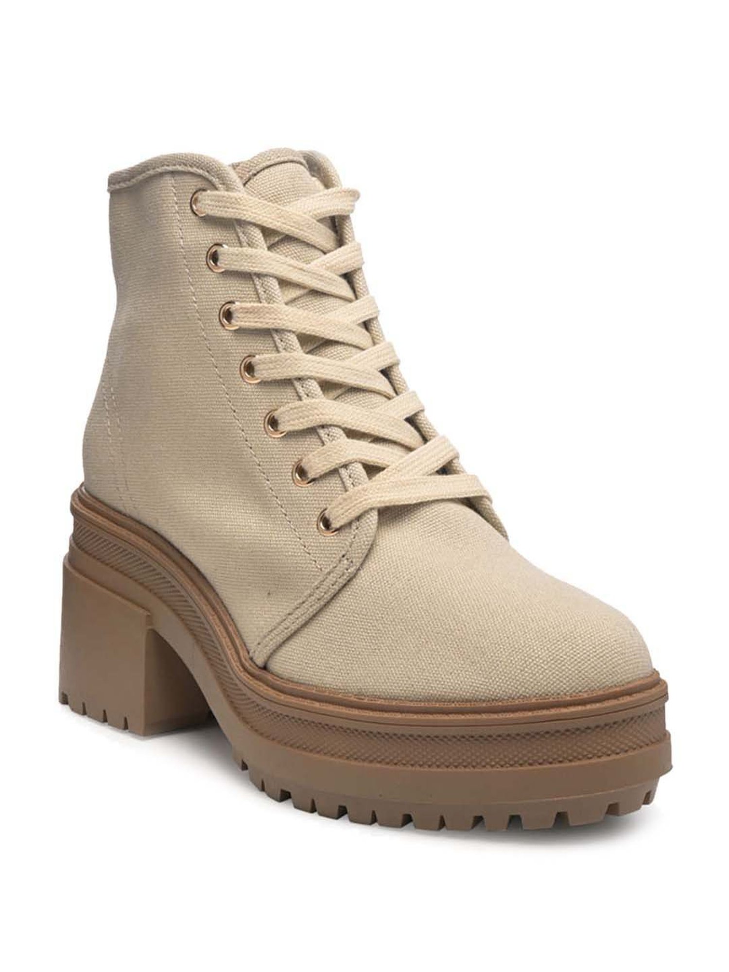 London Rag Women's Beige Casual Booties