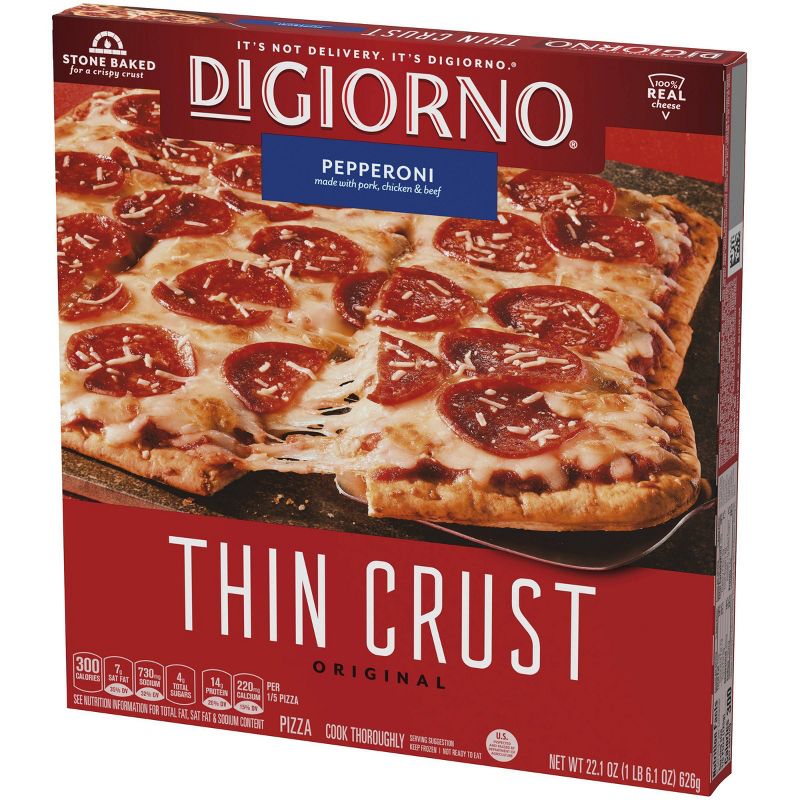 DiGiorno Pepperoni Frozen Pizza with Original Thin Crust  - 22.1oz