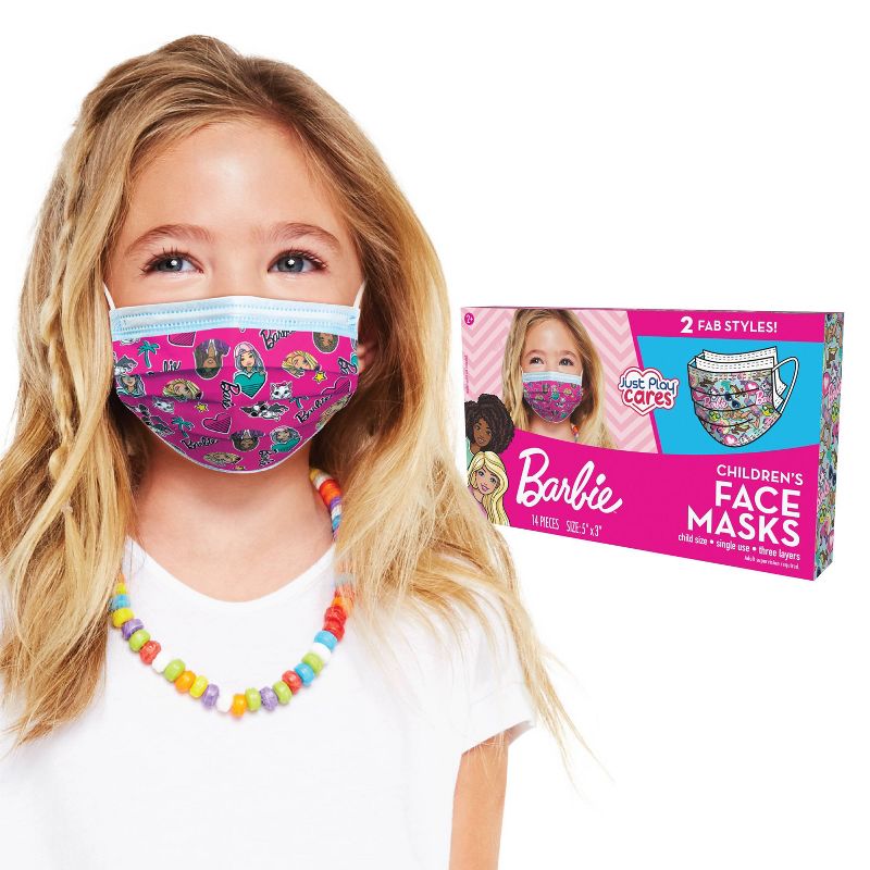 Just Play Barbie Kid's Face Mask - 14pc