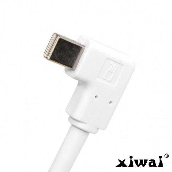 Xiwai 90 Degree Left angled type Mini DisplayPort male to Mini DP Female extension cable for iMac & LED Cinema Display