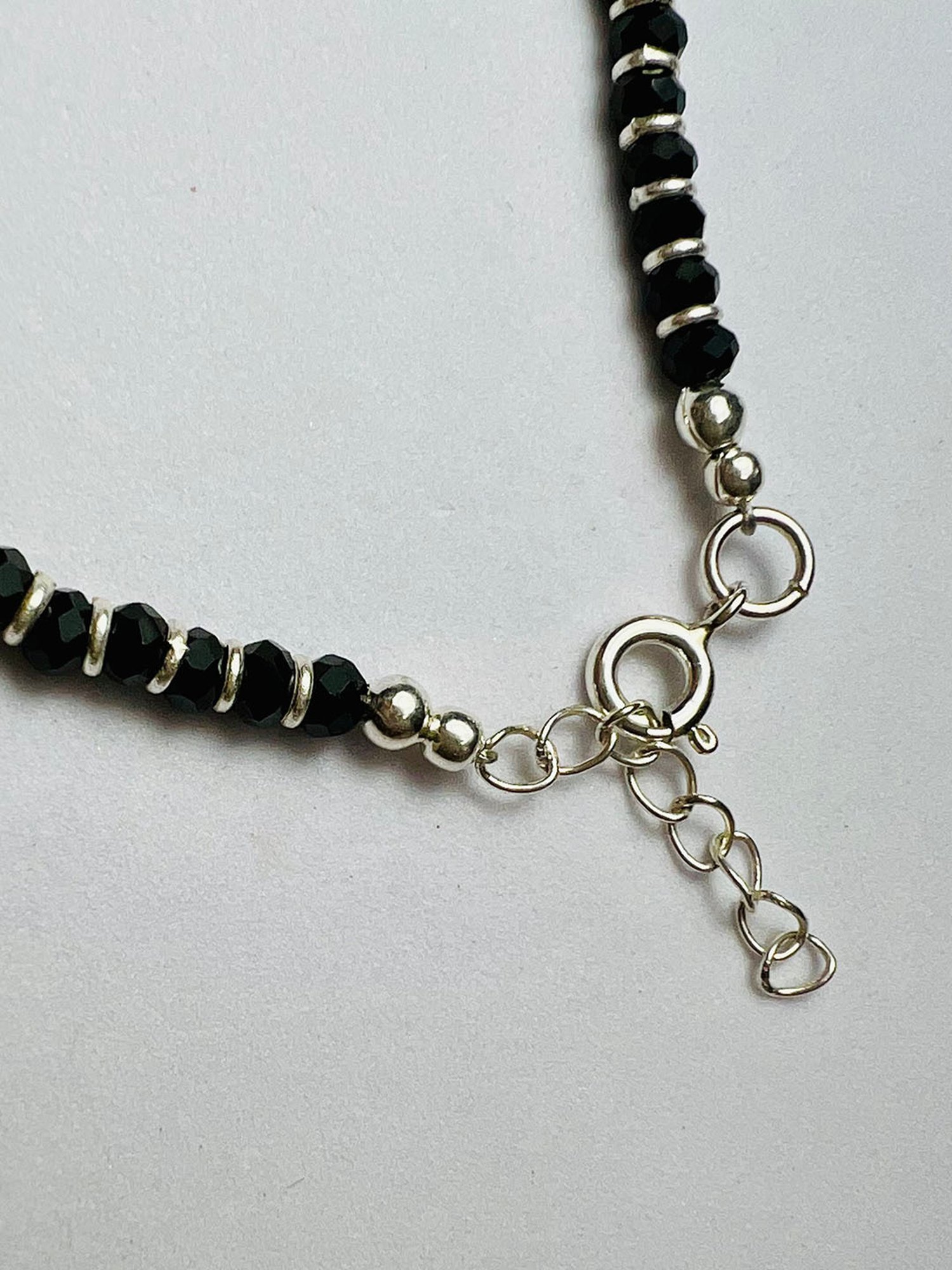 Arte Jewels 925 Sterling Silver Nazariya Evil Eye Bead Anklet for Women & Girls (Single)