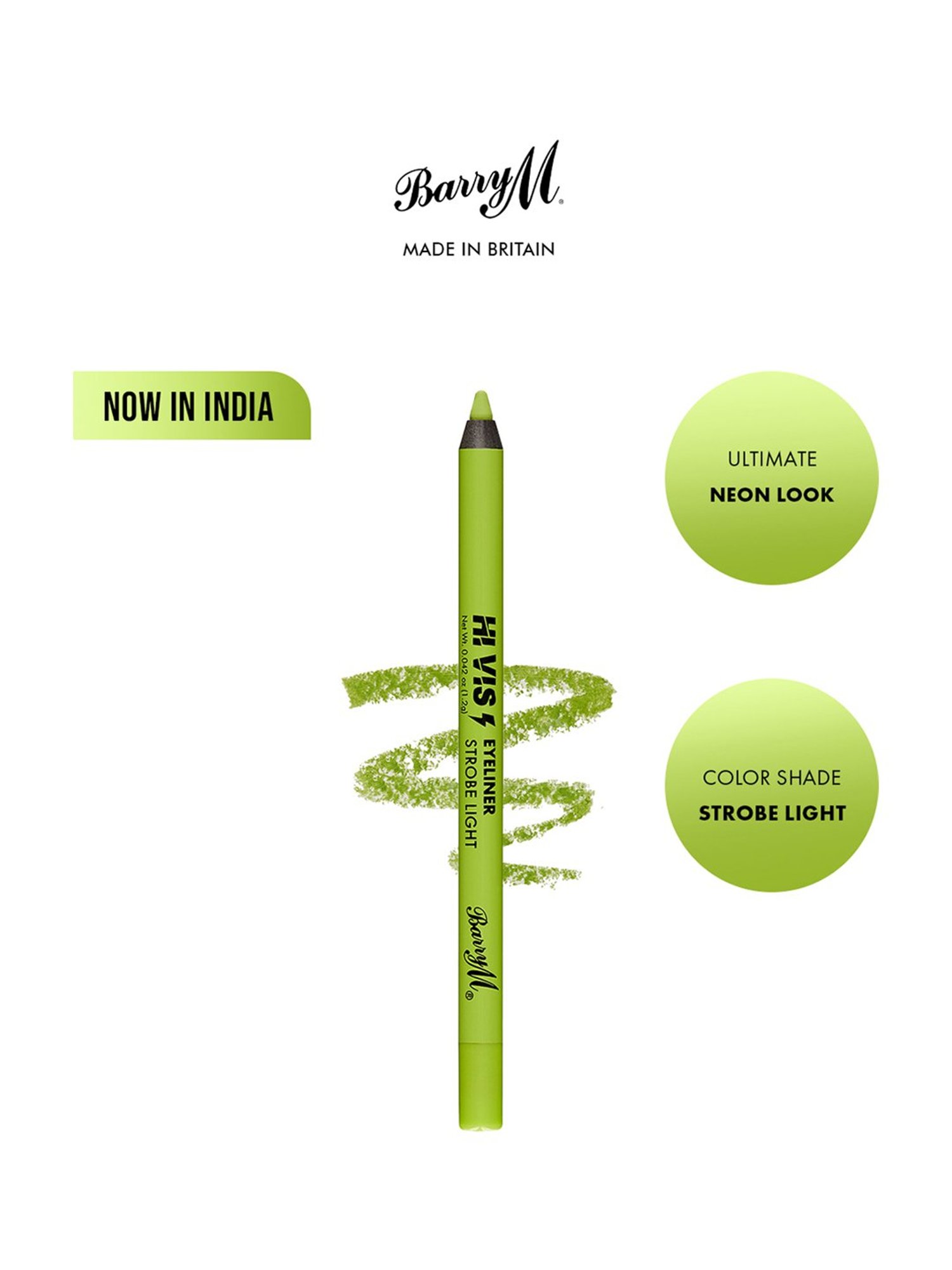 Barry M Hi Vis Waterproof Eyeliner Strobe Light - 1.2 gm
