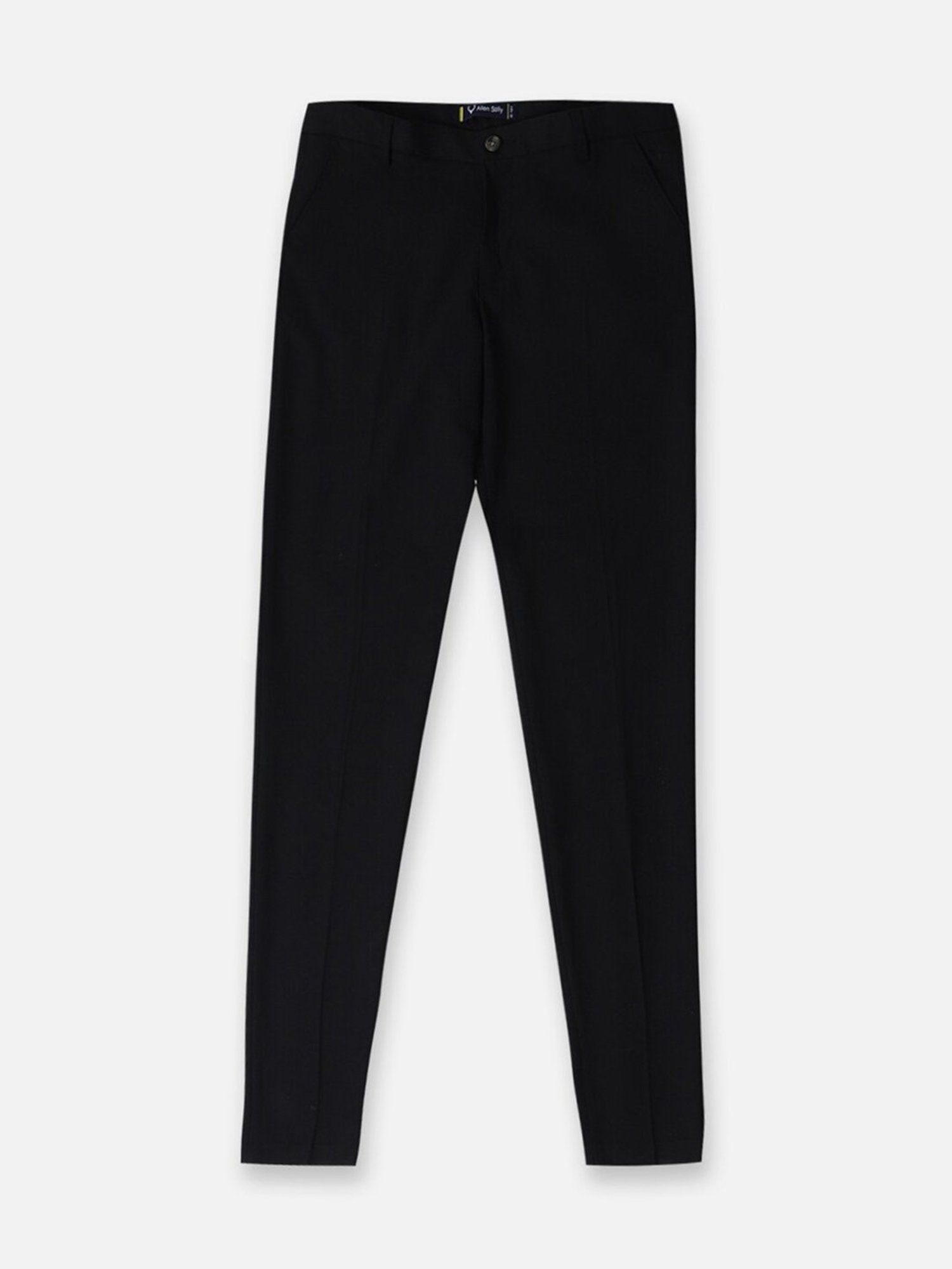 Allen Solly Junior Black Solid Trousers
