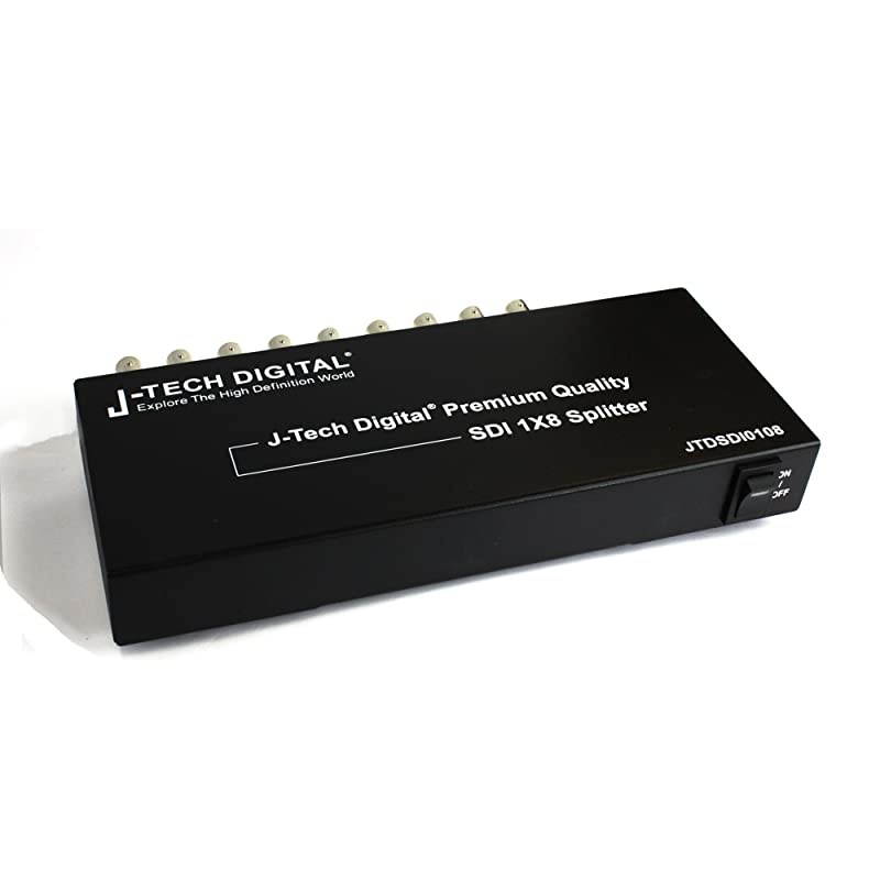 Premium Quality SDI Splitter 1x8 Supports SDSDI HDSDI 3GSDI up to 1320 Ft 1 Input and 8 outputs