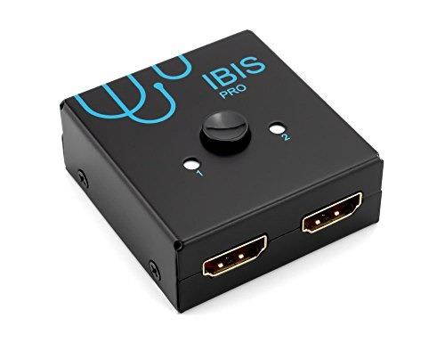 ibis pro 4k hdmi bidirectional switch 4k 60 hz at 4:4:4, hdcp passthrough hdcp 2.2 support, 2x1 or 1x2