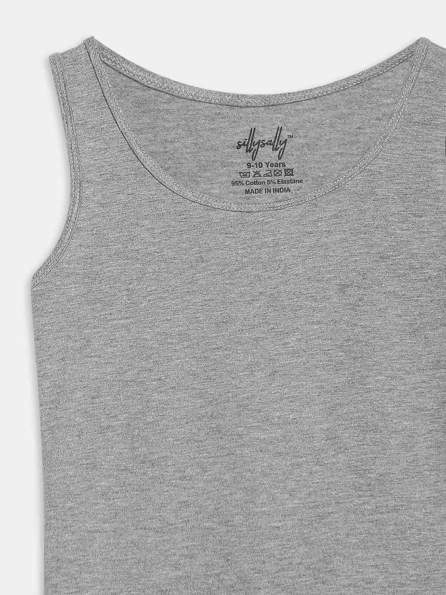 Sillysally Kids Grey & Red Regular Fit Vest