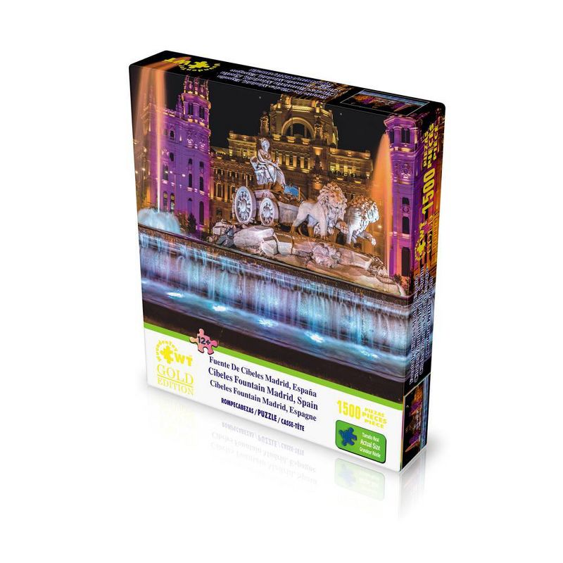 Wuundentoy Gold Edition: Cibeles Fountain Madrid Spain Jigsaw Puzzle - 1500pc