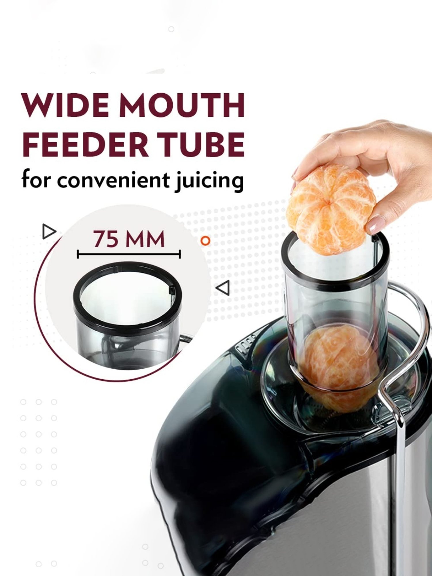 BLACK+DECKER BXCJ0101IN Citrus Juicer 30 Watt 1L (White)