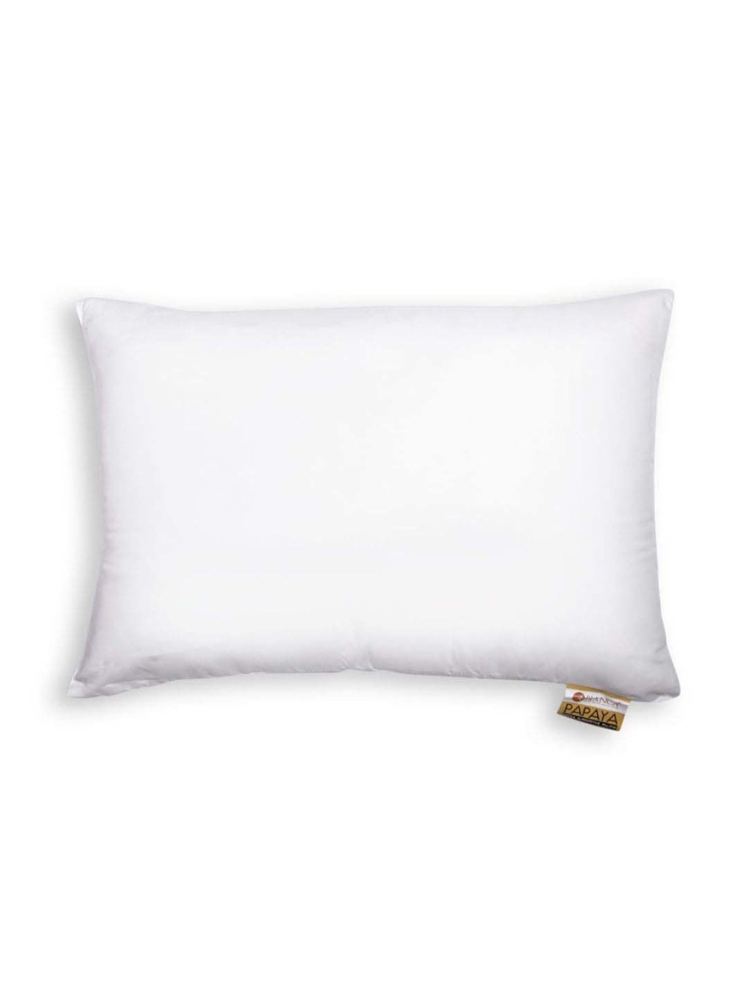 Bianca Papaya White Soft Pillow With Smooth Microfiber Shell - Set of 2