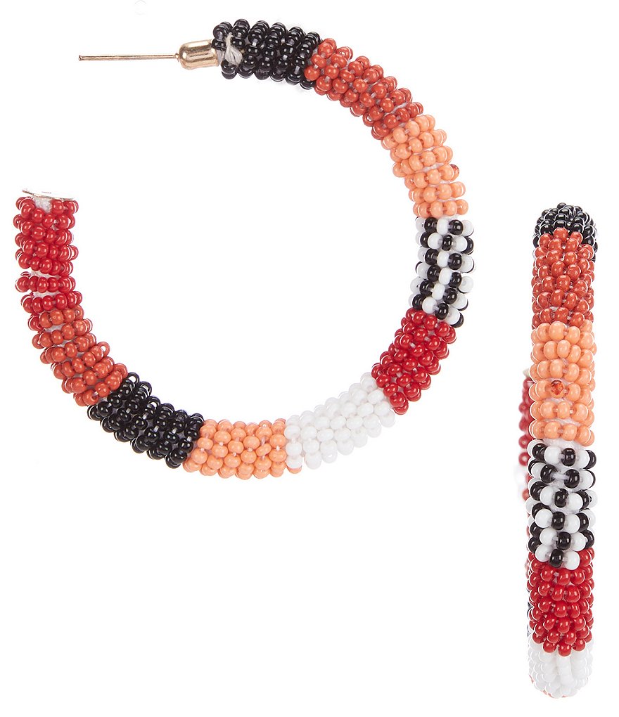 Anna & Ava Jenny Multi Beaded Hoop Earrings