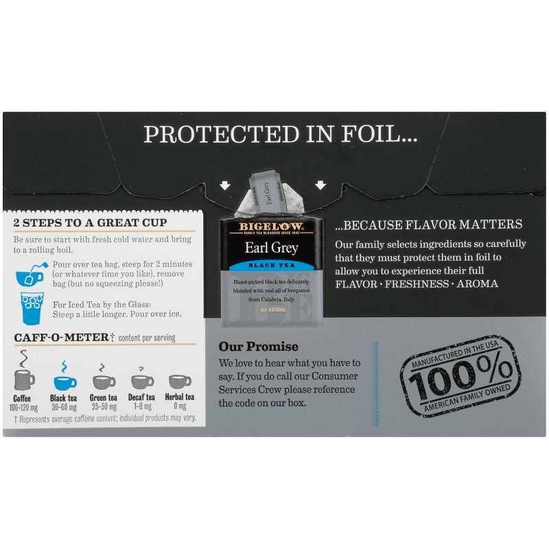 Bigelow Earl Gray Black Tea Bags - 20ct