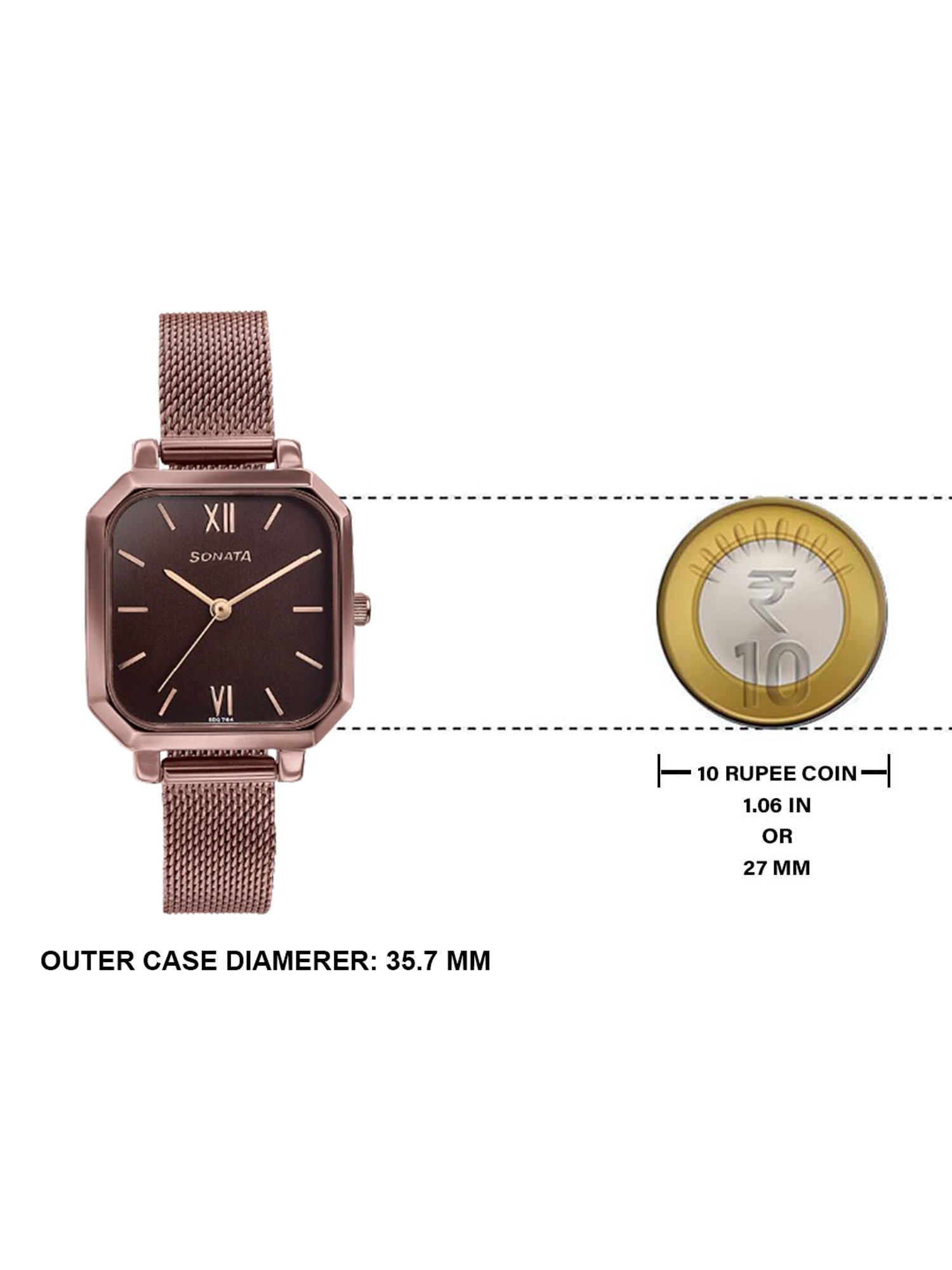 Sonata 87072QM01 Modern Essentials - P1 Analog Watch for Women