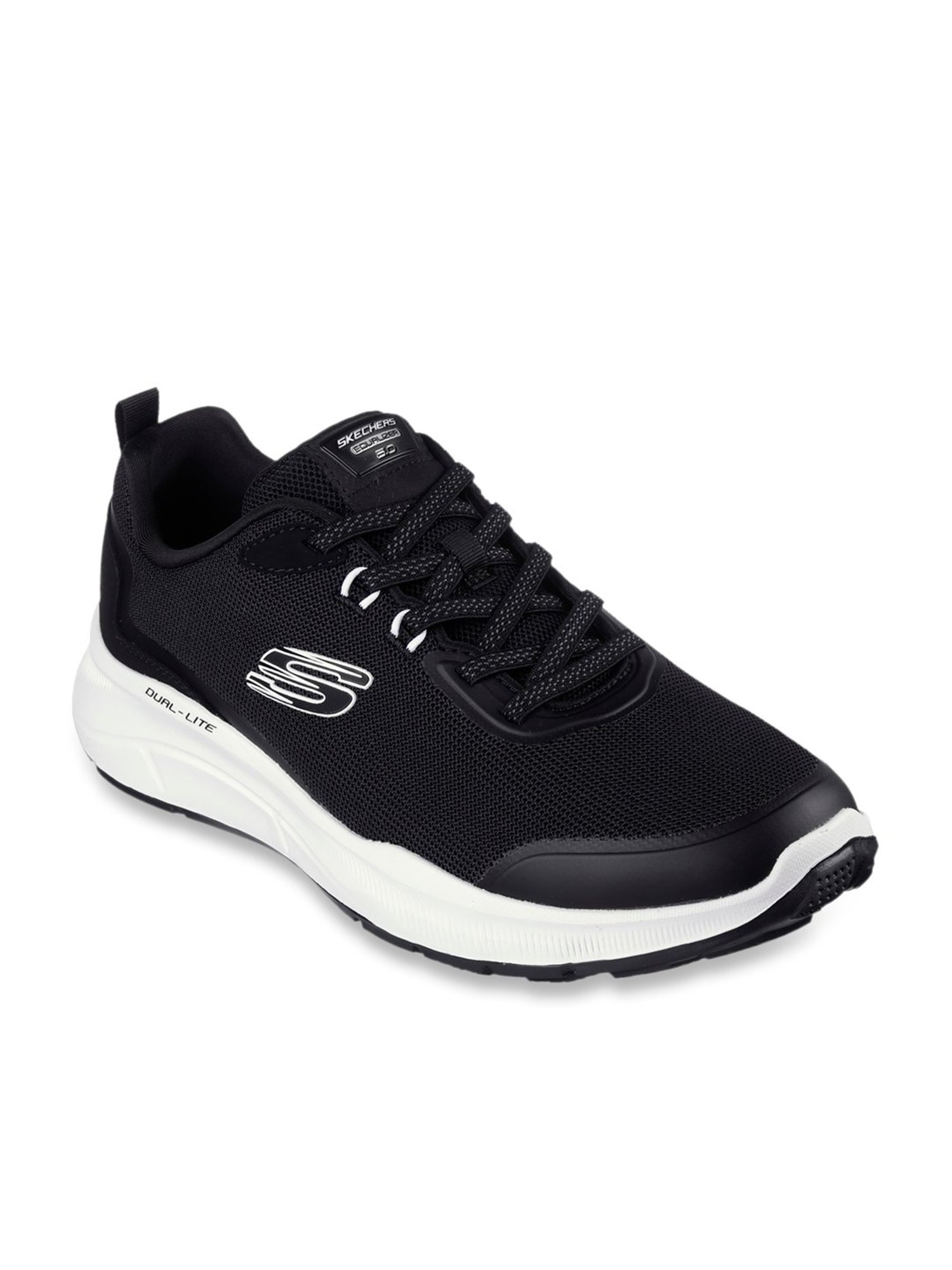 Skechers Men's EQUALIZER 5.0 Black White Casual Sneakers