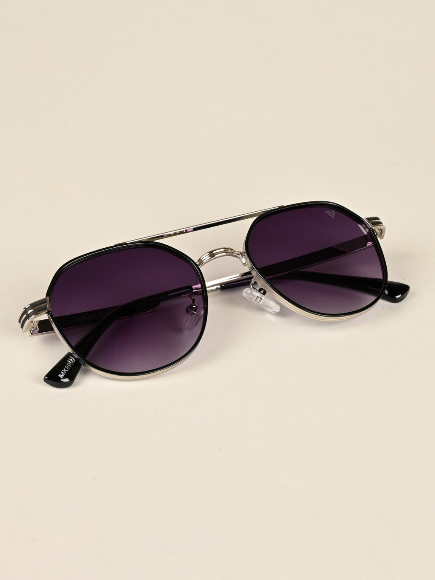 Voyage Purple Round UV Protection Unisex Sunglasses