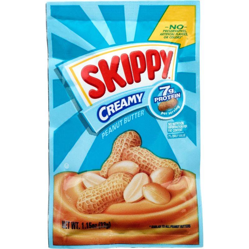 Skippy Creamy Peanut Butter Individual Squeeze Packs – 1.15oz/8pk