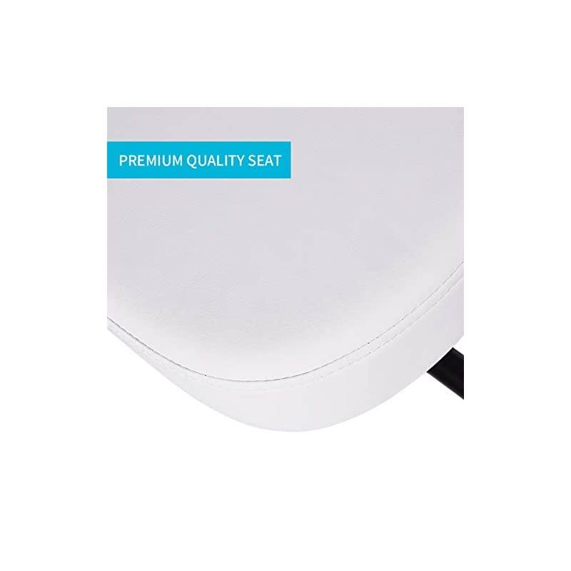 by VIVO Ergonomic Kneeling Chair, Adjustable Stool for Home and Office - Improve Your Posture with an Angled Seat - Thick Comfortable Cushions, White, DN-CH-K01W