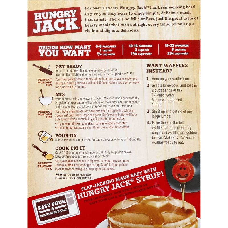 Hungry Jack Complete Buttermilk Pancake & Waffle Mix - 32oz
