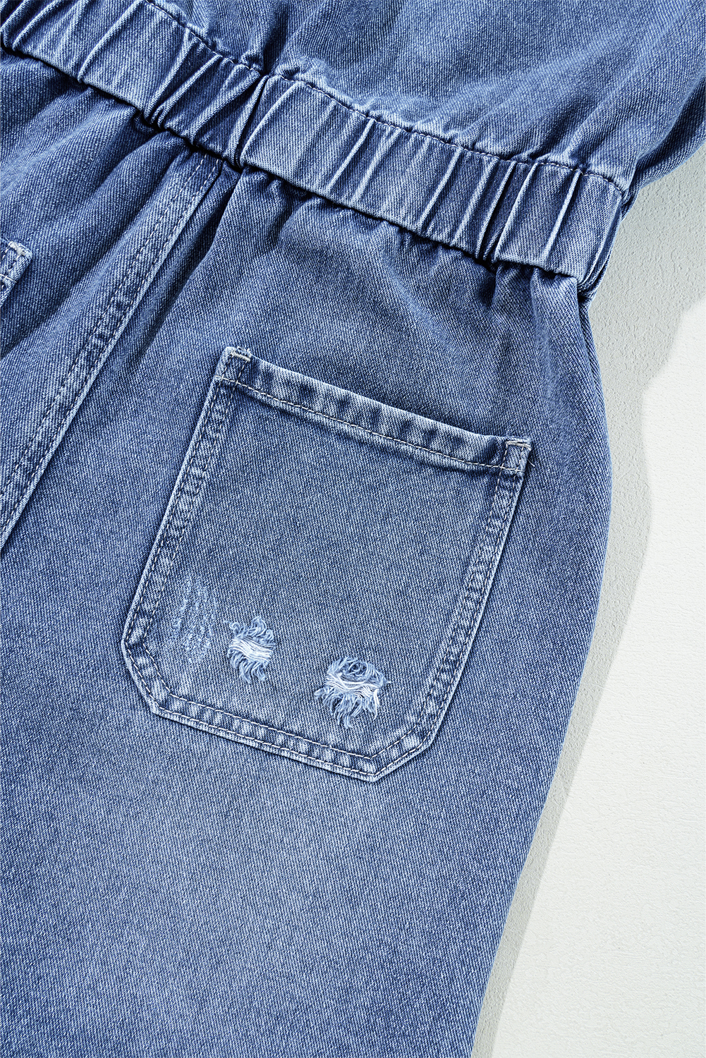 Grey Casual Spaghetti Straps Wide Leg Pocketed Jumpsuits