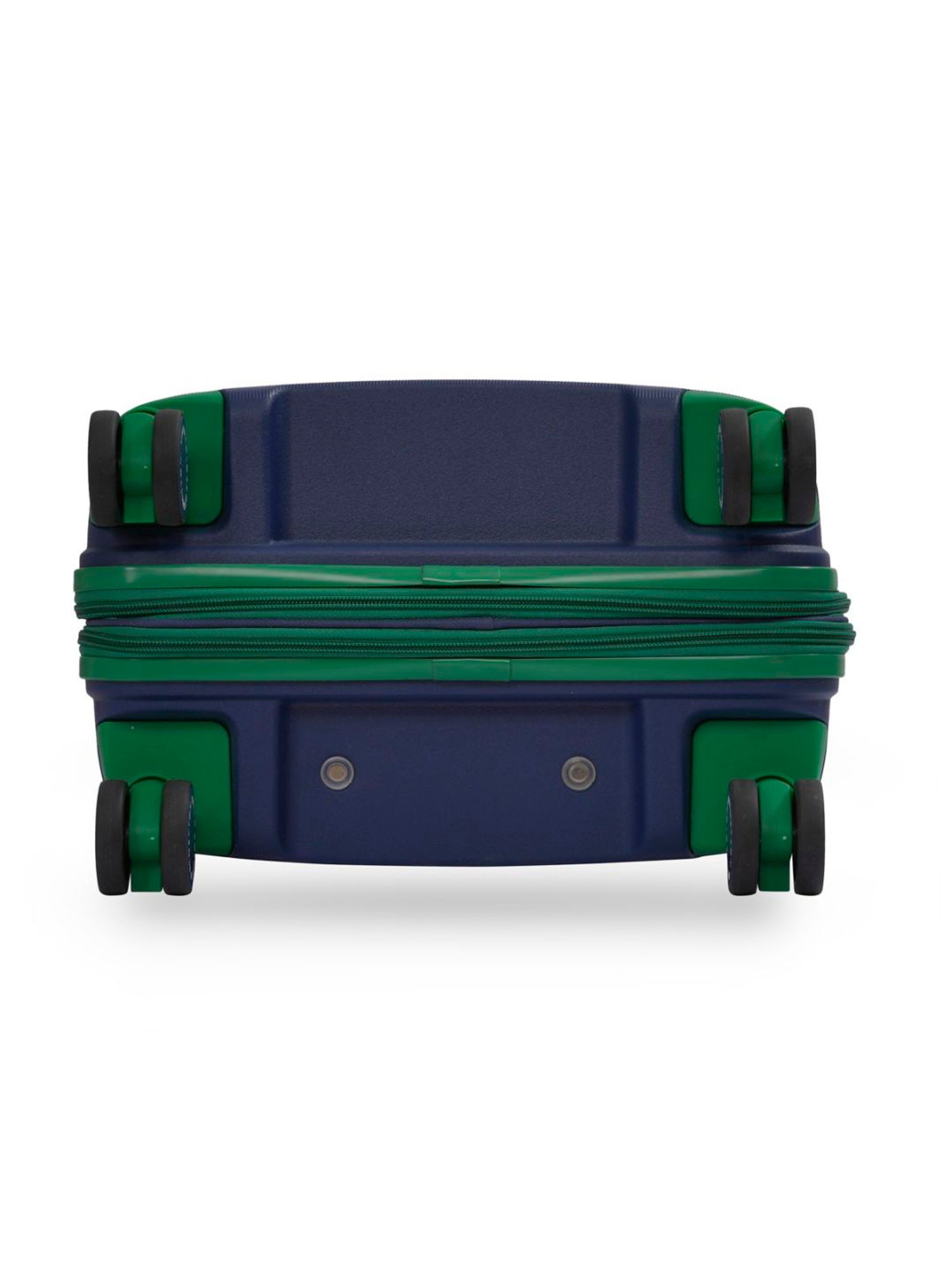 United Colors of Benetton Emerald Navy Textured Hard Large Trolley Bag - 76 Cm