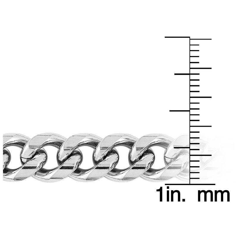 Men's West Coast Jewelry Stainless Steel High Polished Curb Link Chain (9.3mm)