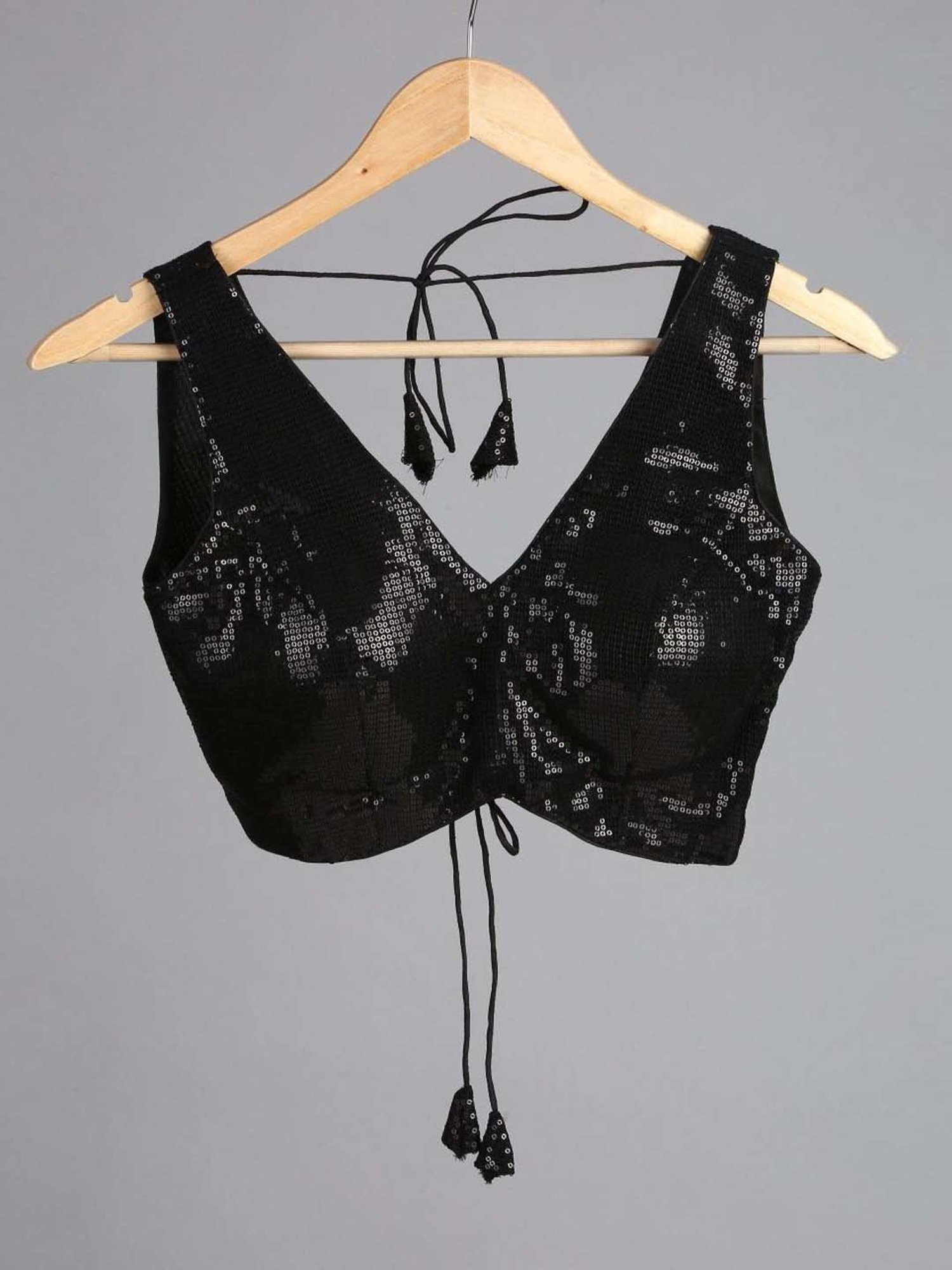 Swtantra Black Embellished Readymade Blouse