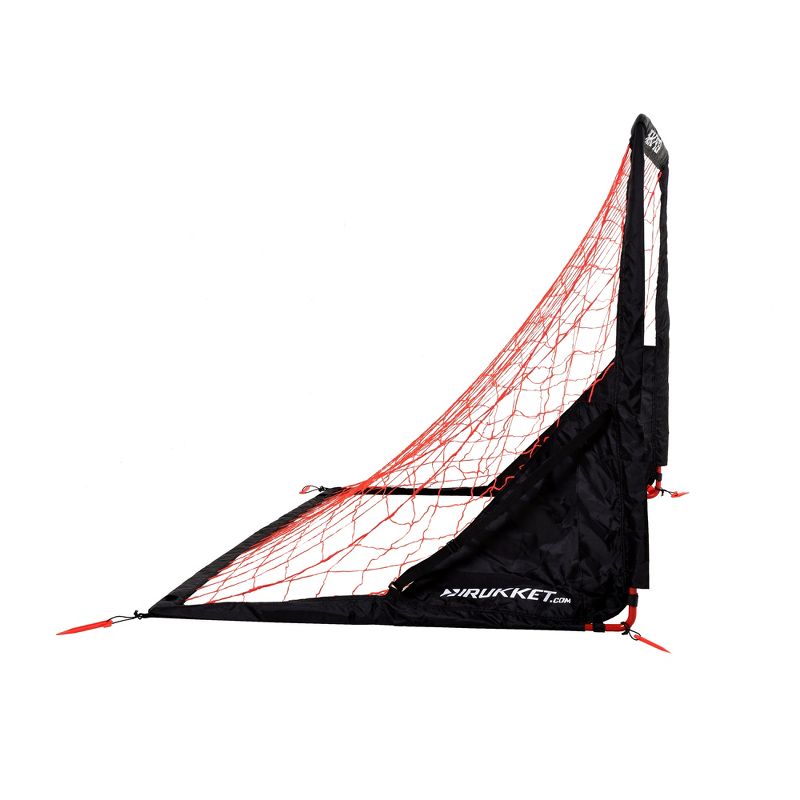 Rukket Sports 6 x 4 Foot Portable Indoor Outdoor Travel Kids Youth Practice Foldable Soccer Goal Net, Black