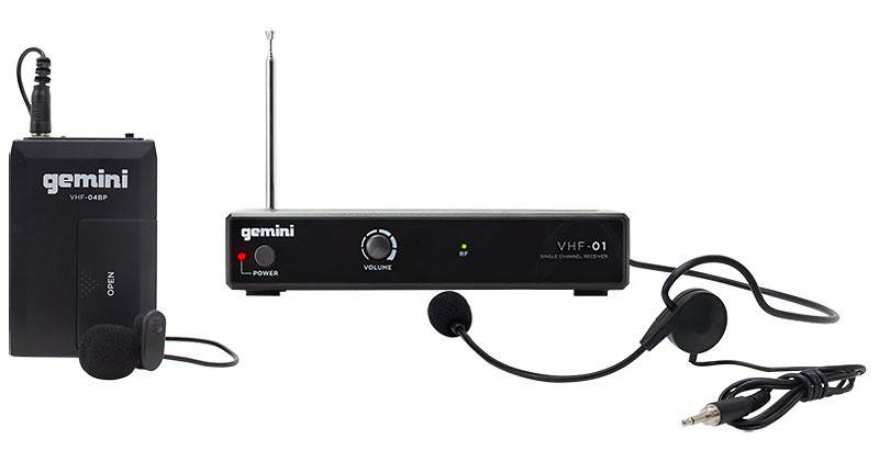 Gemini VHF-01HL Single Channel VHF Wireless System - Headset