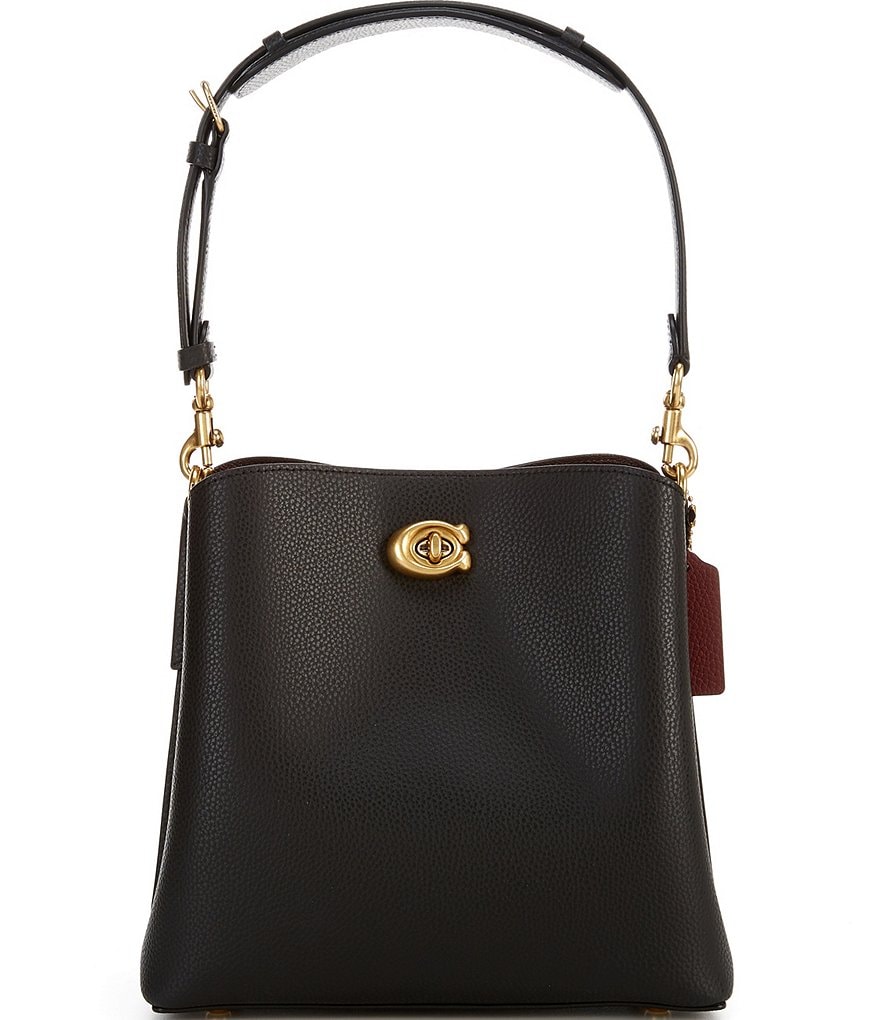COACH Pebble Leather Willow Bucket Crossbody Bag