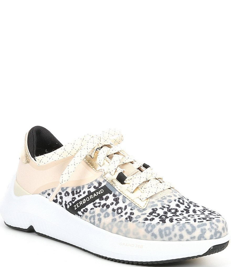 Cole Haan Zerogrand Winner Animal Print Lace-Up Sneakers