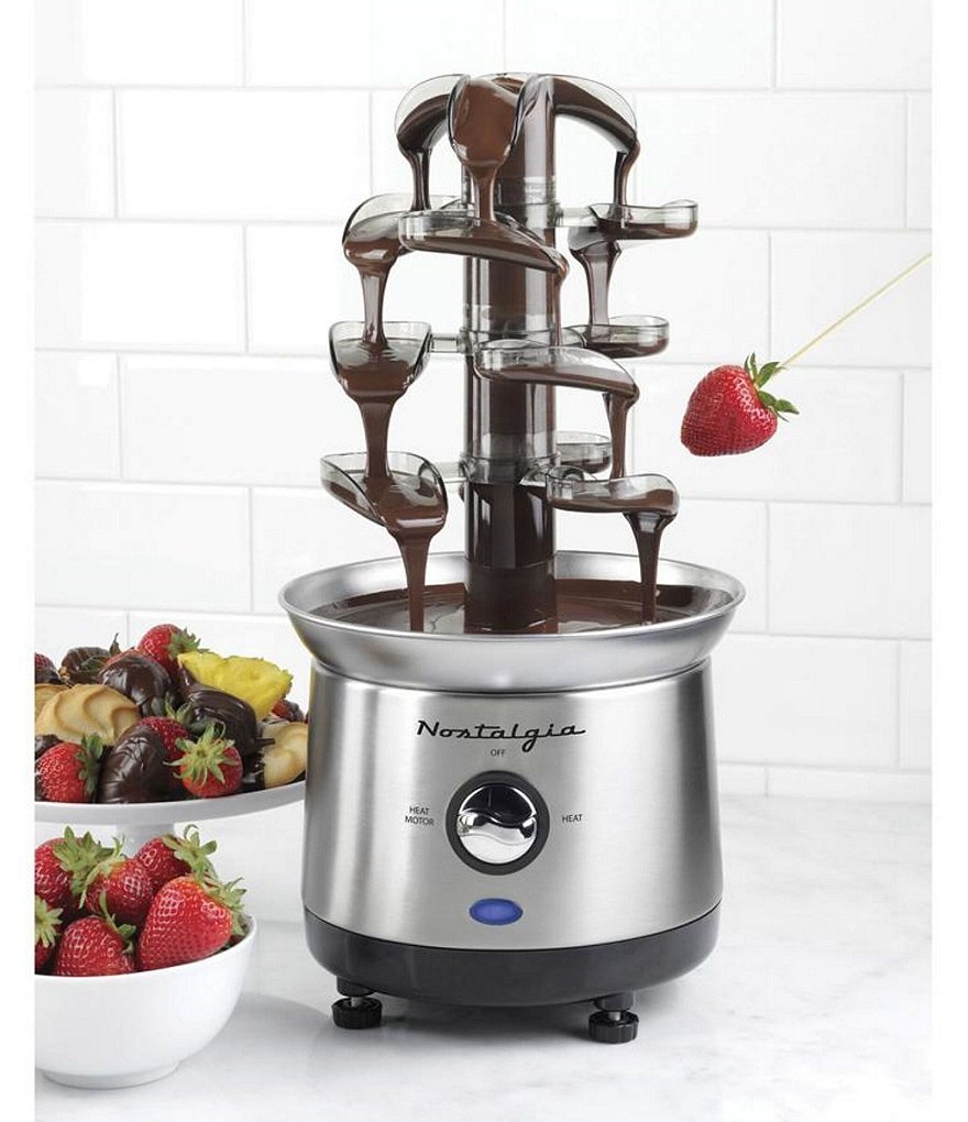 Nostalgia Electrics Stainless Steel Cascading Fondue Fountain