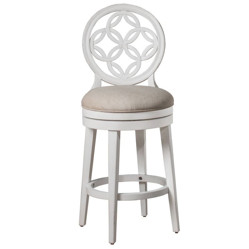 Savona Swivel Counter Height Barstool White - Hillsdale Furniture