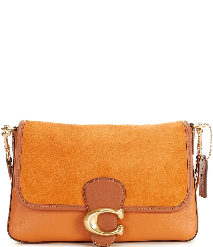 COACH Mixed Leather Soft Tabby Shoulder Bag