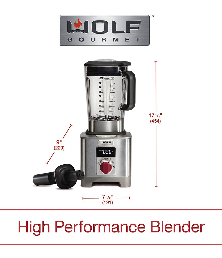Wolf Gourmet Blender With Red Knob