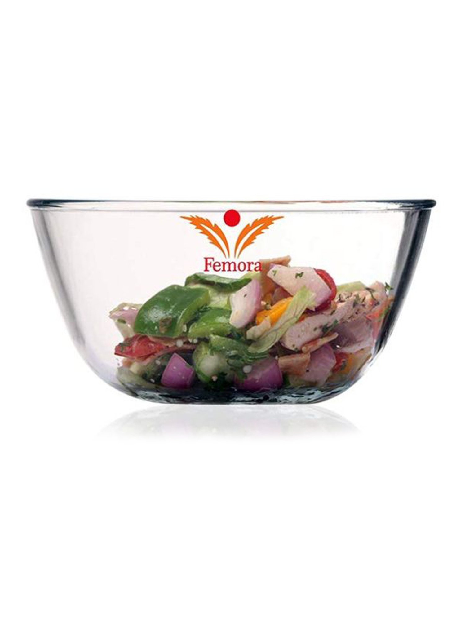 HAZEL Silver Stainless Steel Mixing Bowl - Set of 3 (2.1L)