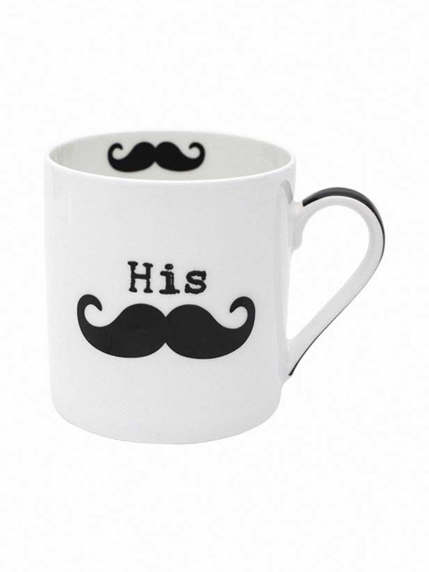 Goodhomes White Bone China Coffee Mugs (350 ml) - Set of 4