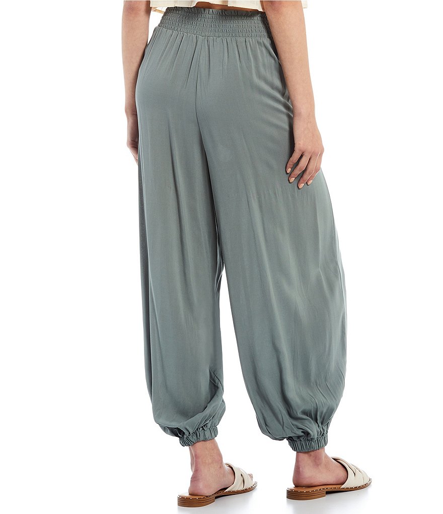 Angie High Rise Stripe Cargo Jogger Pants